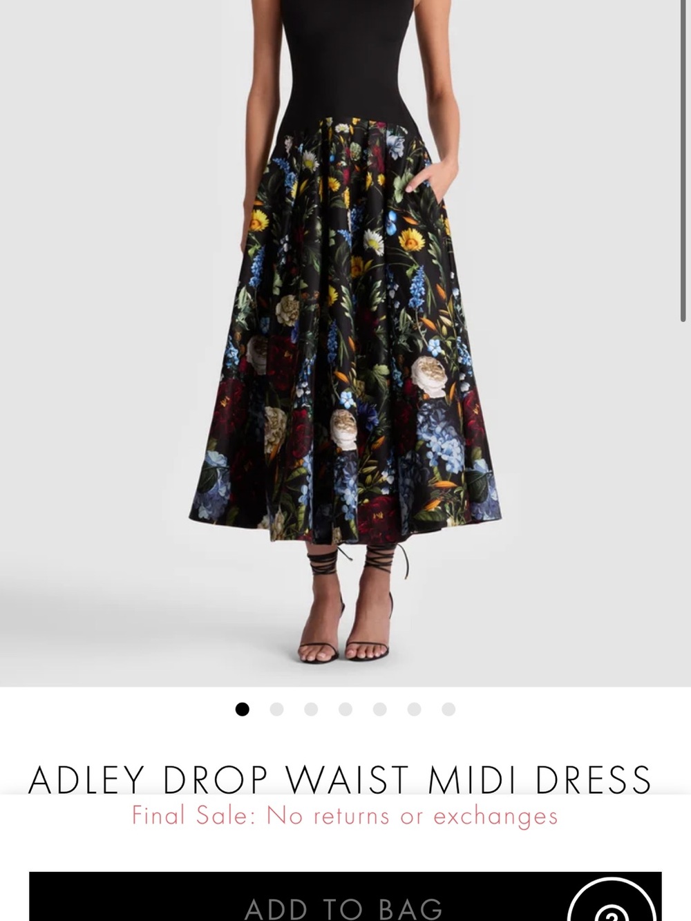 ADLEY DROP WAIST MIDI DRESS